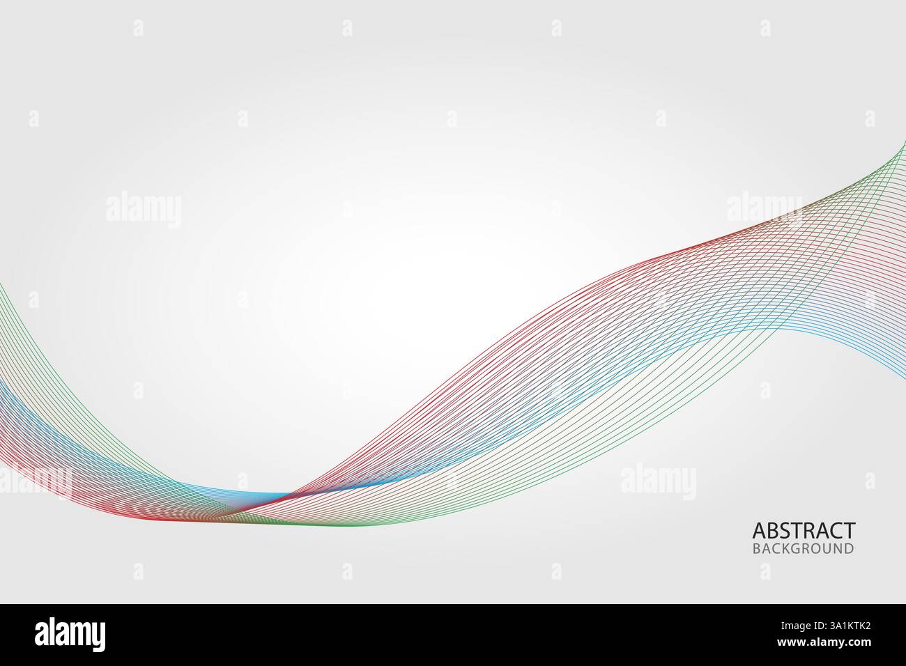 Abstract waves background - Red - green - blue waves Stock Vector