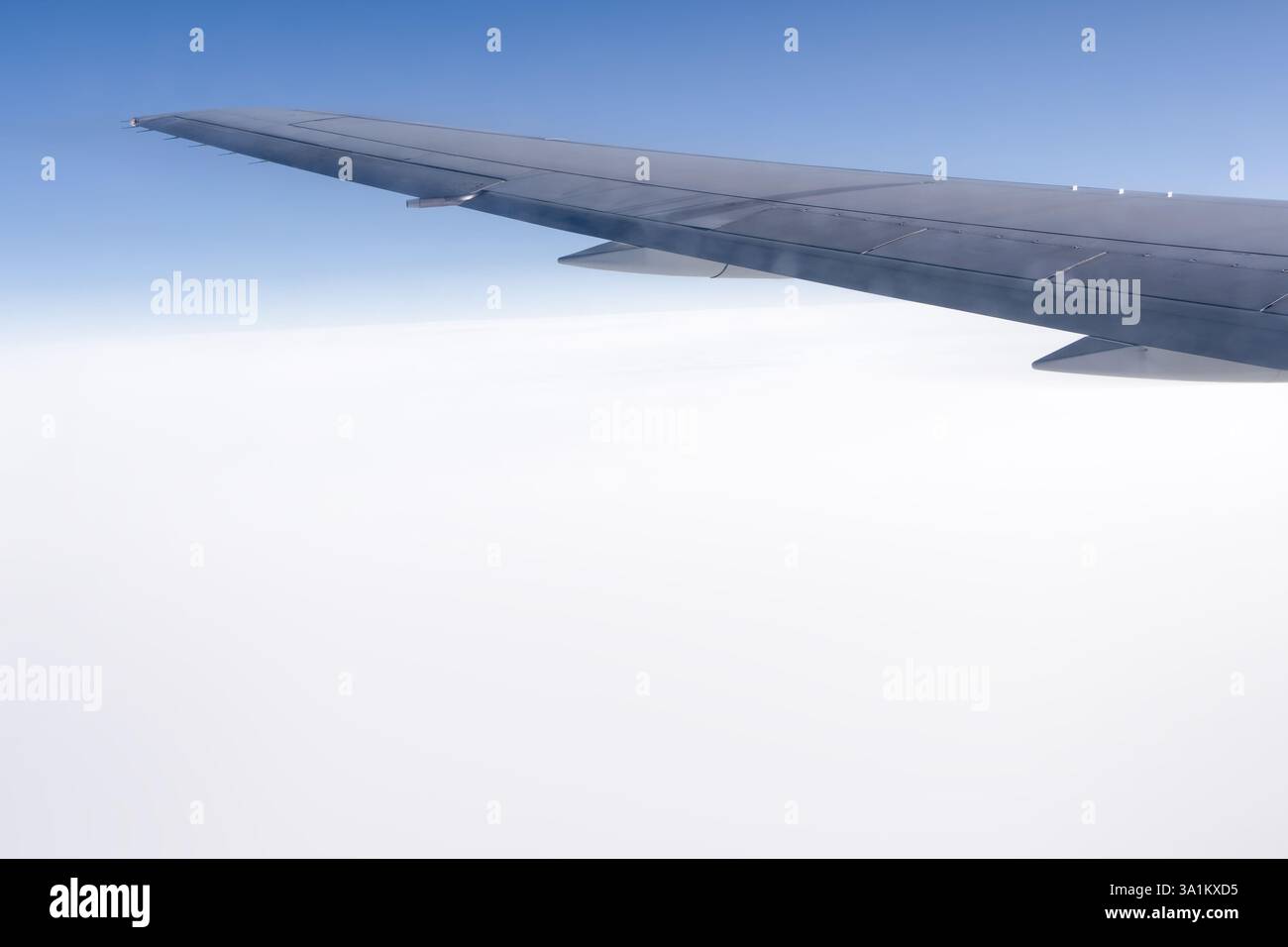 Airplane wing extends above hi-res stock photography and images - Alamy