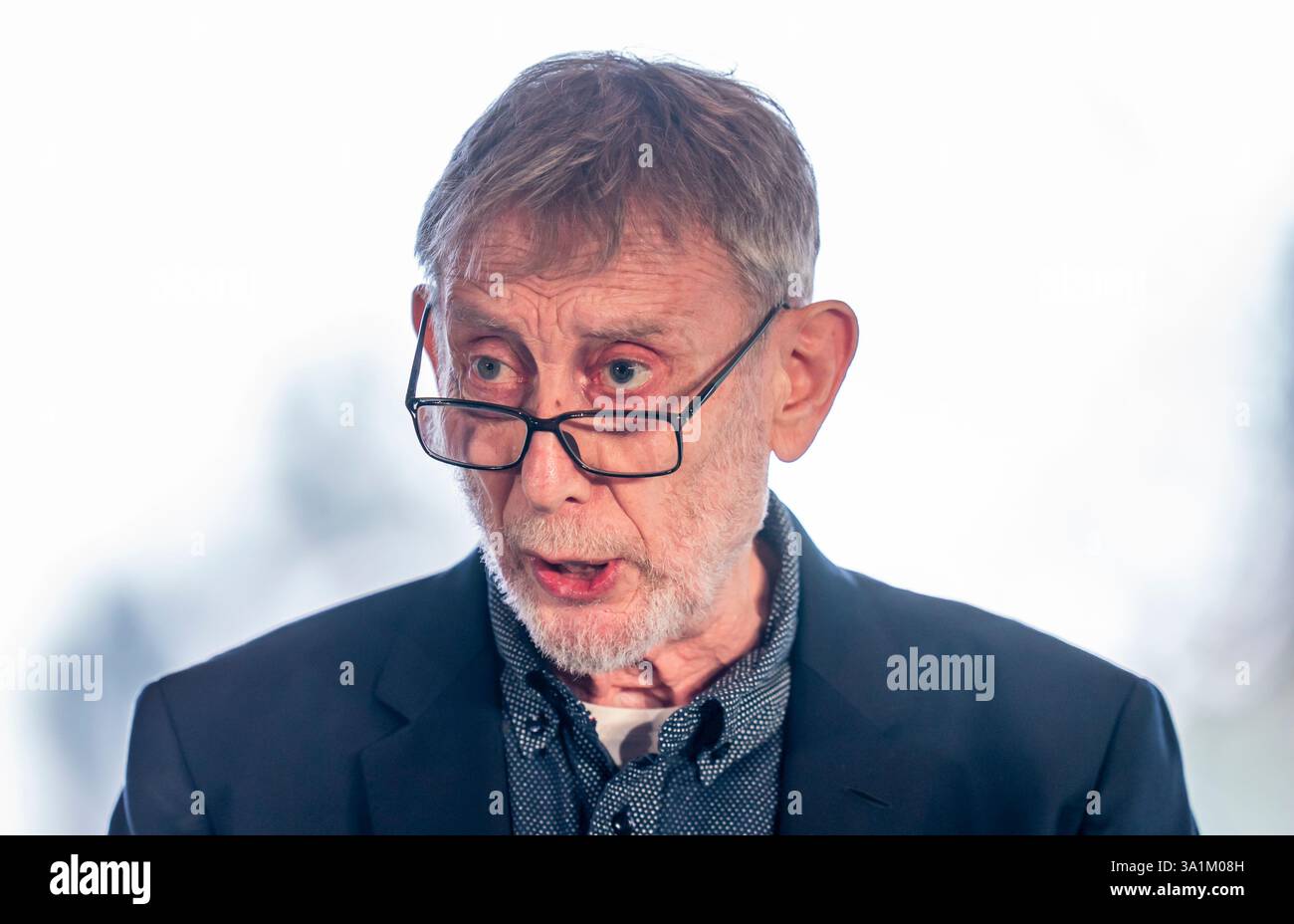 Author Michael Rosen during a ceremony marking the fifth anniversary of ...