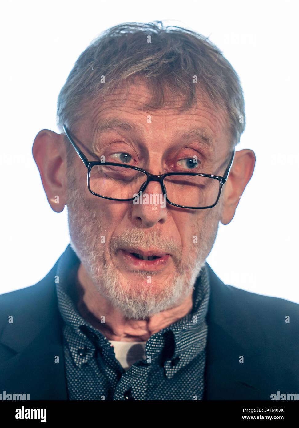 Author Michael Rosen during a ceremony marking the fifth anniversary of ...