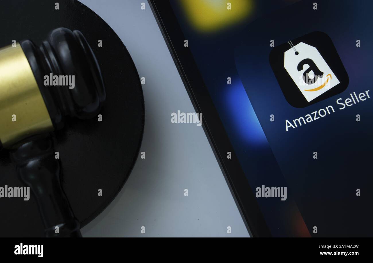 A close up of an iPad screen displaying the amazon