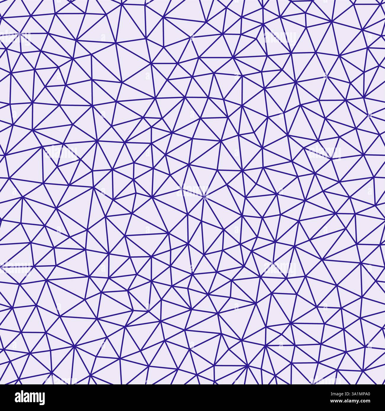 Abstract background with geometric mosaic shapes. Deep purple color. Tiny triangles size. Regular lines weight. Repeatable pattern. Stock Vector