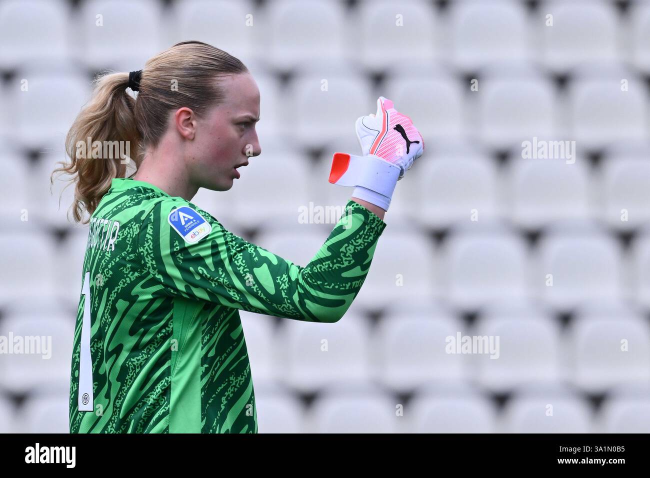 Rome, Italy. 9th Mar, 2025. Cecilía Rán Rúnarsdóttir of F.C. Inter ...