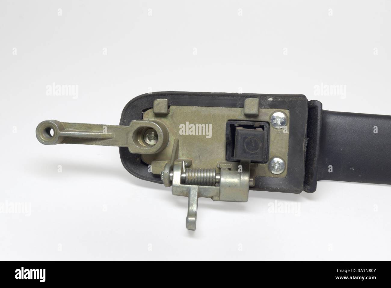 external car door handle, lock part mounting element. on white background, with clipping path Stock Photo