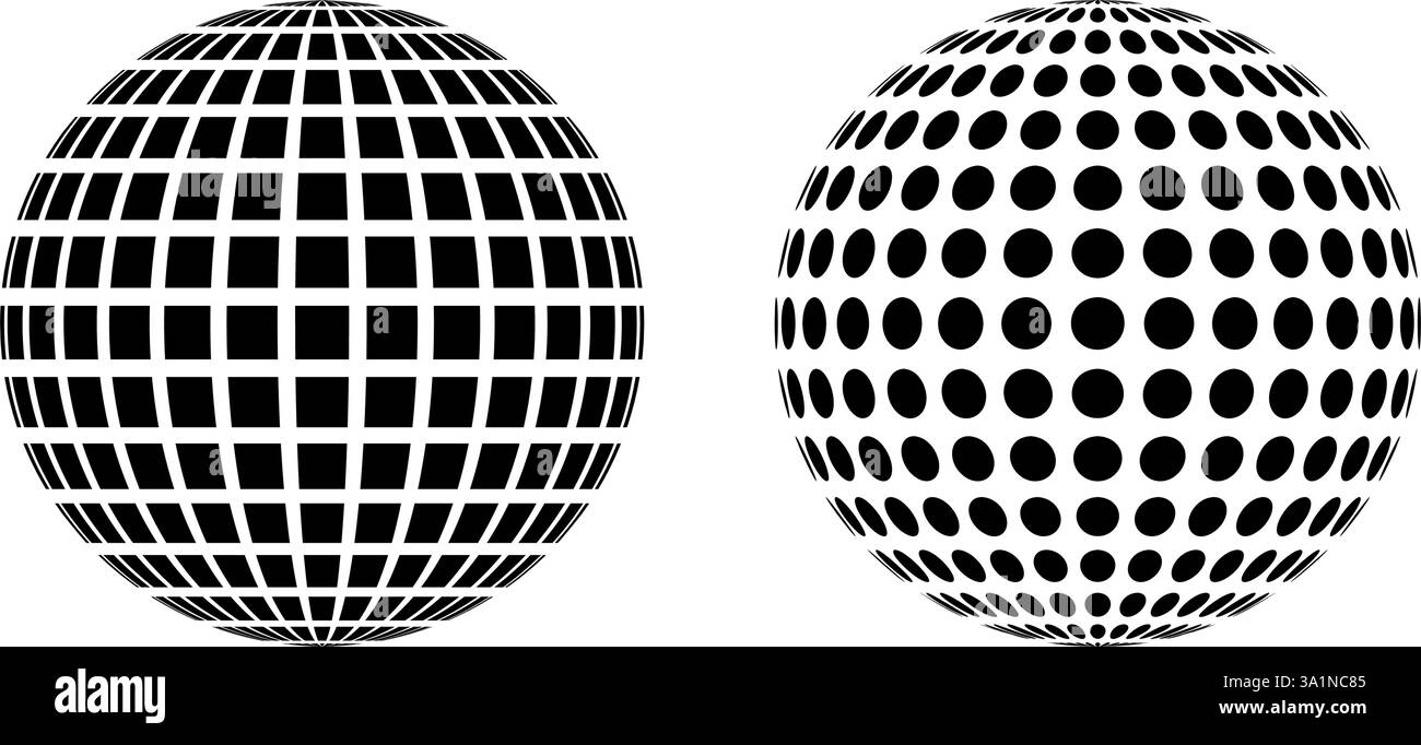 geometric 3d globes. Vector illustration Stock Vector Image & Art - Alamy