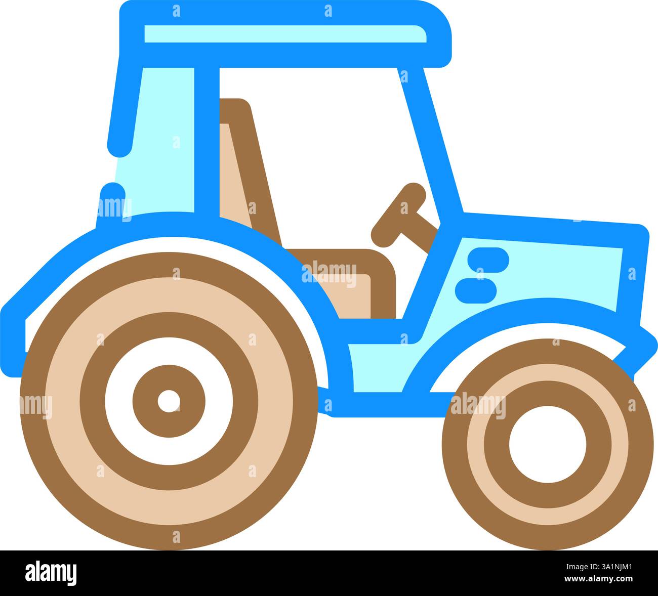 tractor redneck color icon vector illustration Stock Vector Image & Art ...