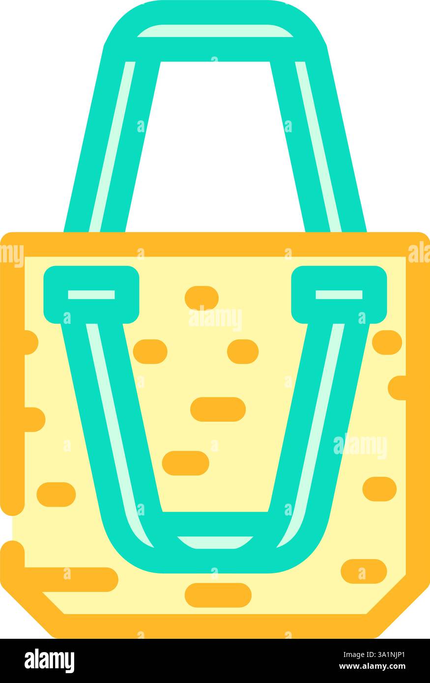 thrift shop bag driven fashion color icon vector illustration Stock ...