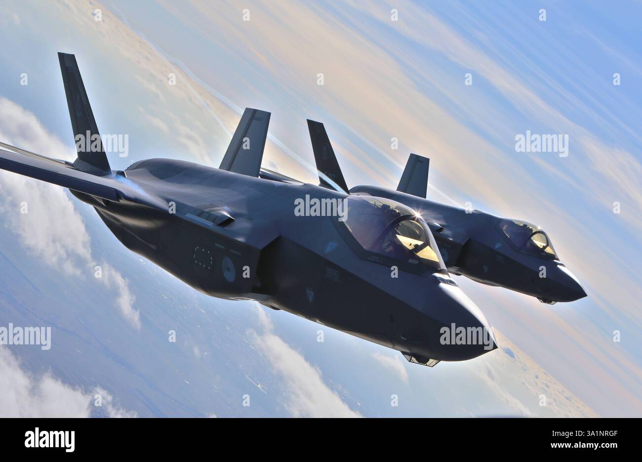 Zwei Kampfflugzeuge der niederländischen Luftwaffe vom Typ Lockheed ...