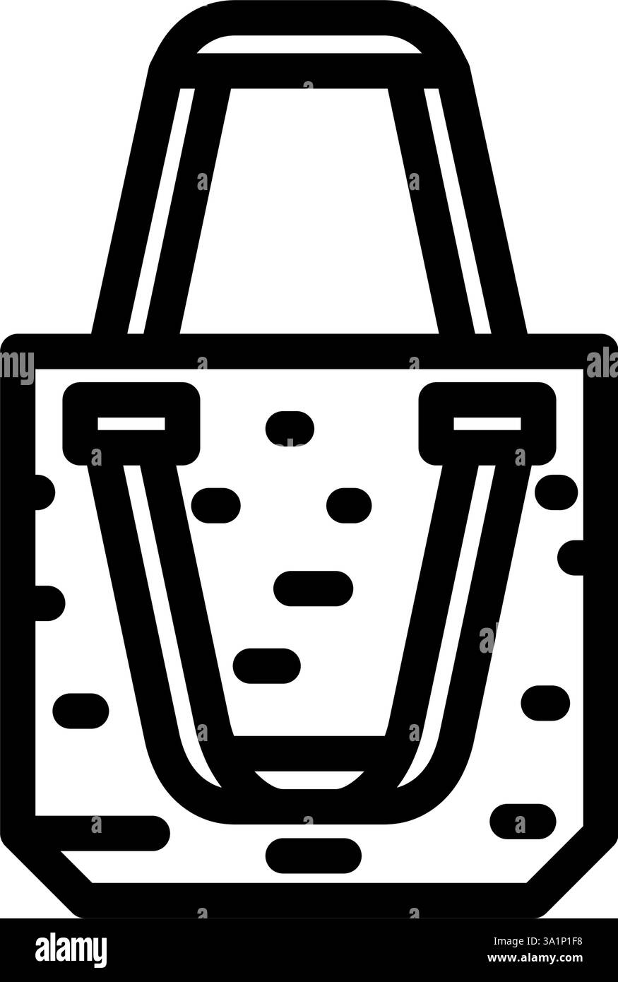 thrift shop bag driven fashion line icon vector illustration Stock ...