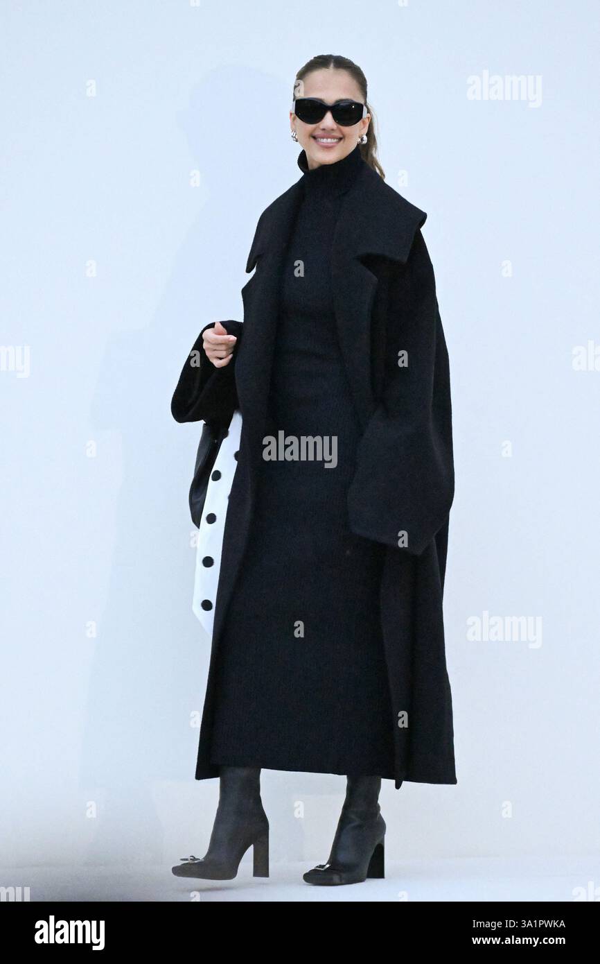 Jessica Alba attending the Balenciaga Womenswear Fall/Winter 20252026