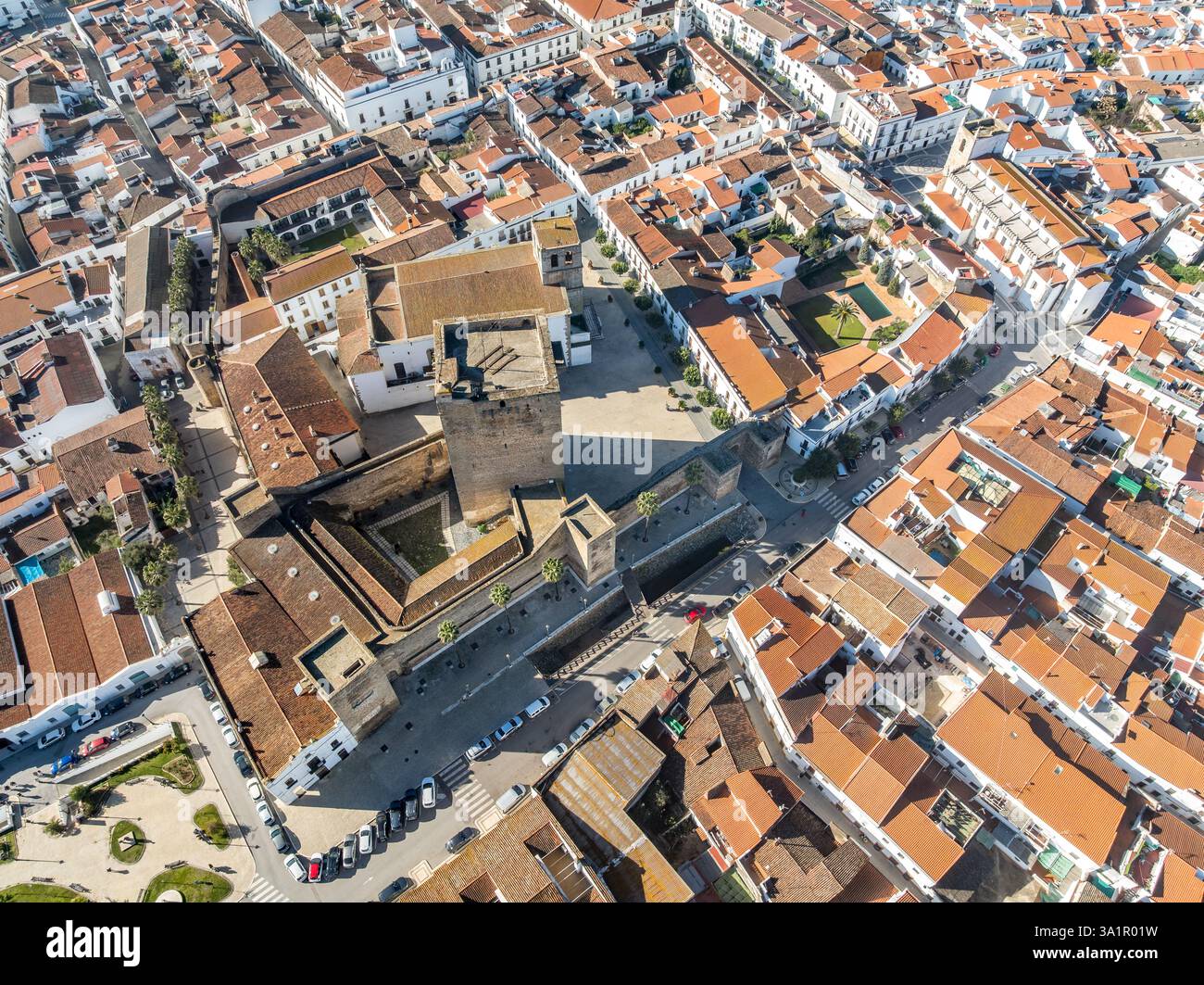 Olivenza's castle, a Templar stronghold, boasts robust walls and a ...