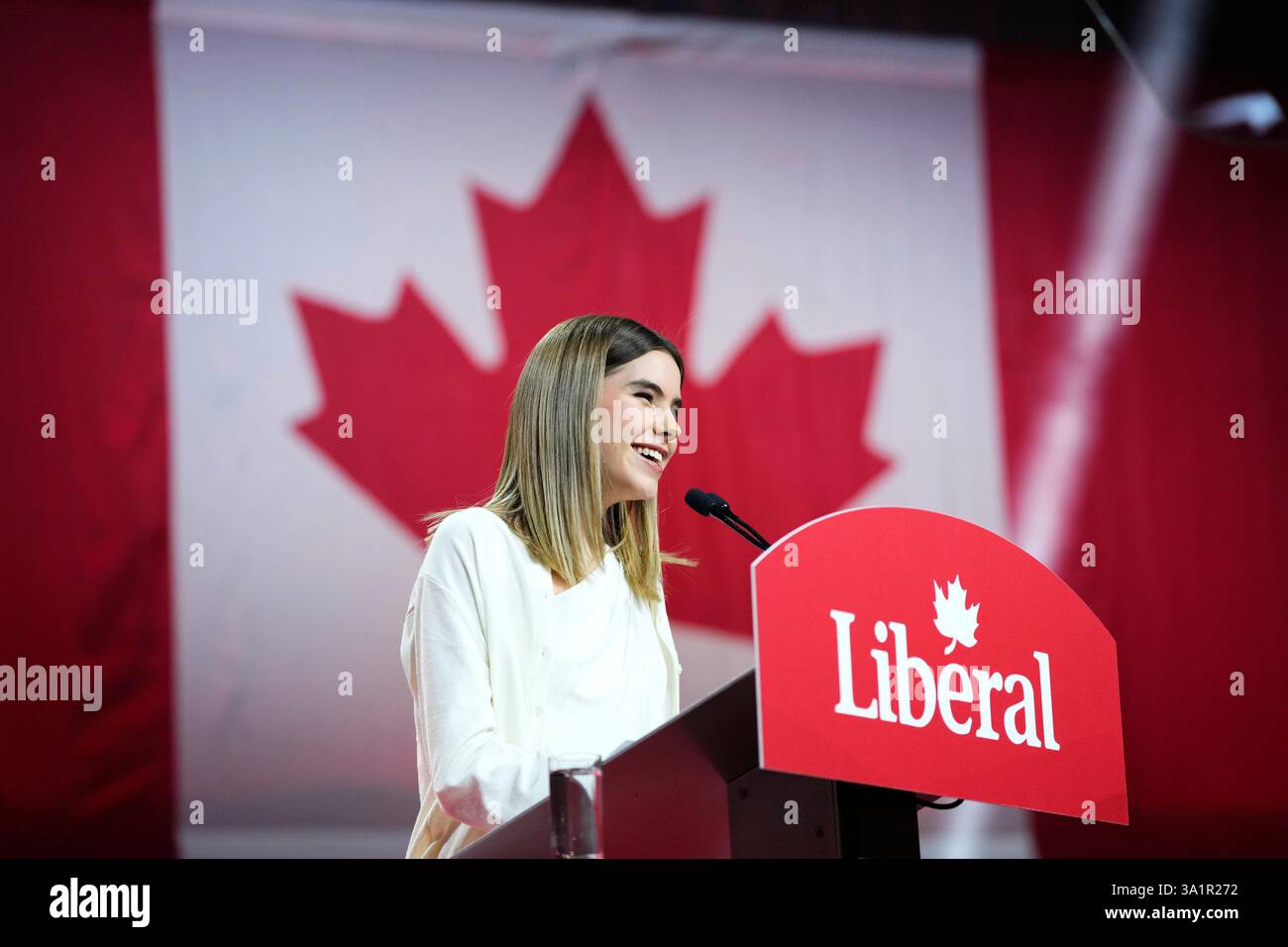 Ottawa, Canada. 09th Mar, 2025. Cleo Carney, daughter of Mark Carney