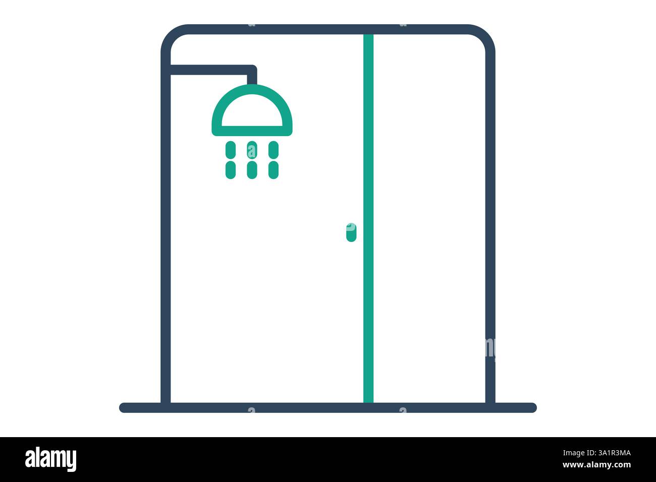 Bathroom icon. line icon style. icon related to furniture. furniture elements vector illustration Stock Vector