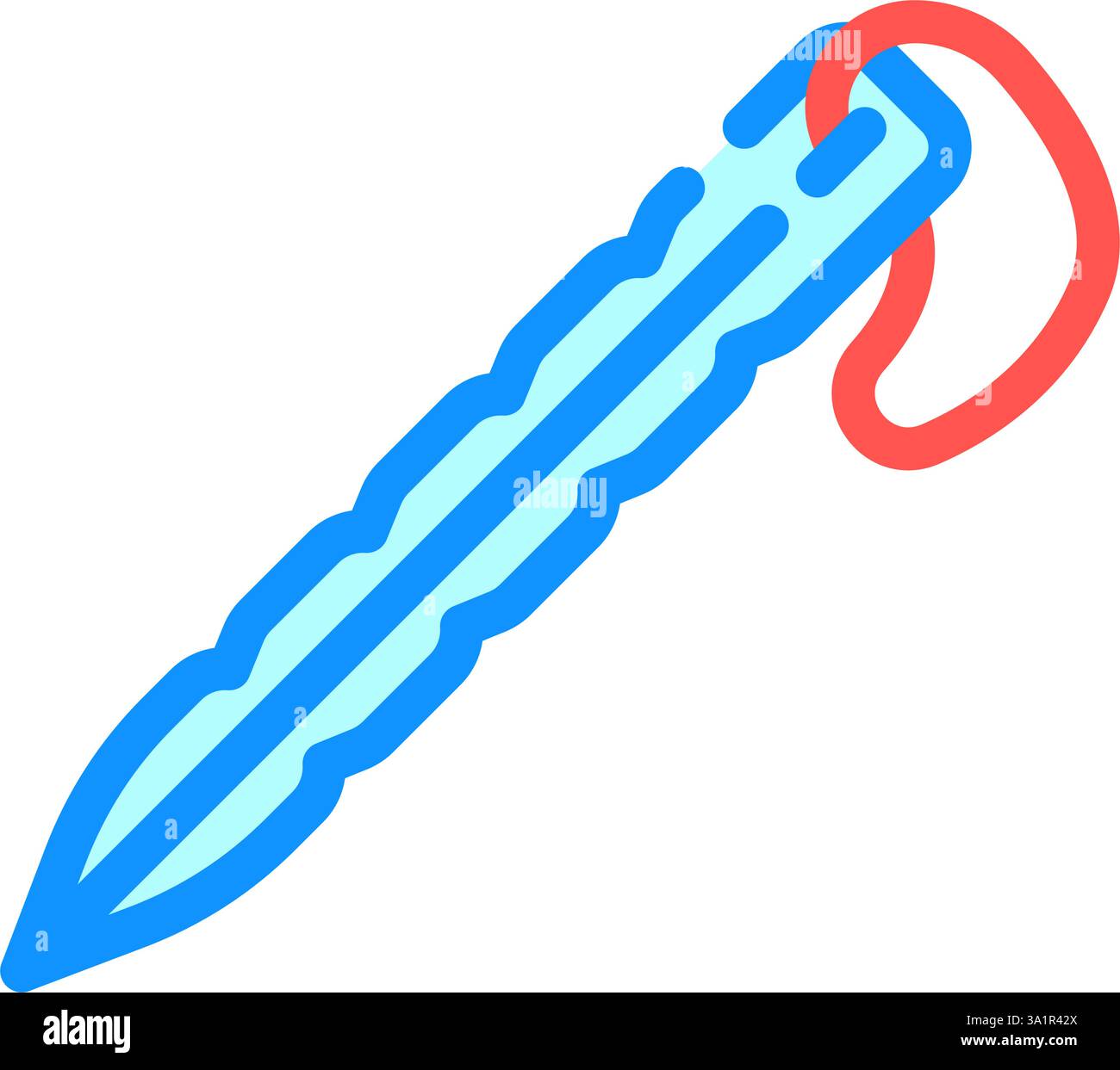 tent stakes titanium ultralight color icon vector illustration Stock ...