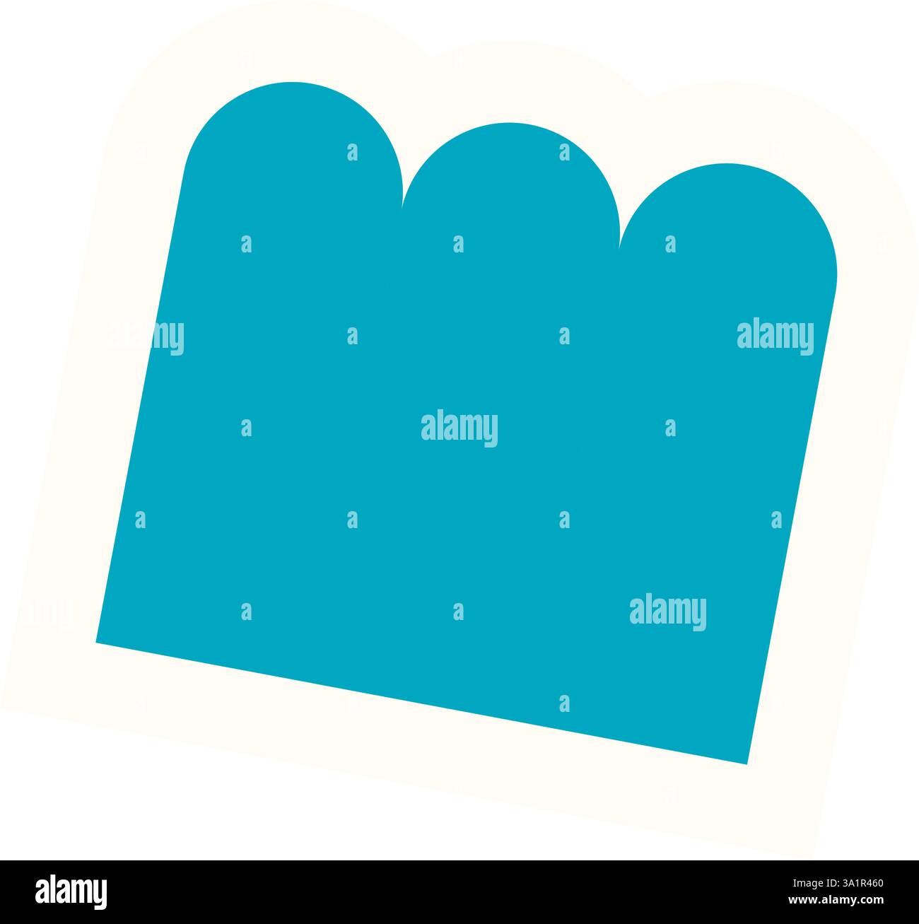 Playful Bubble Icon Sticker Stock Vector