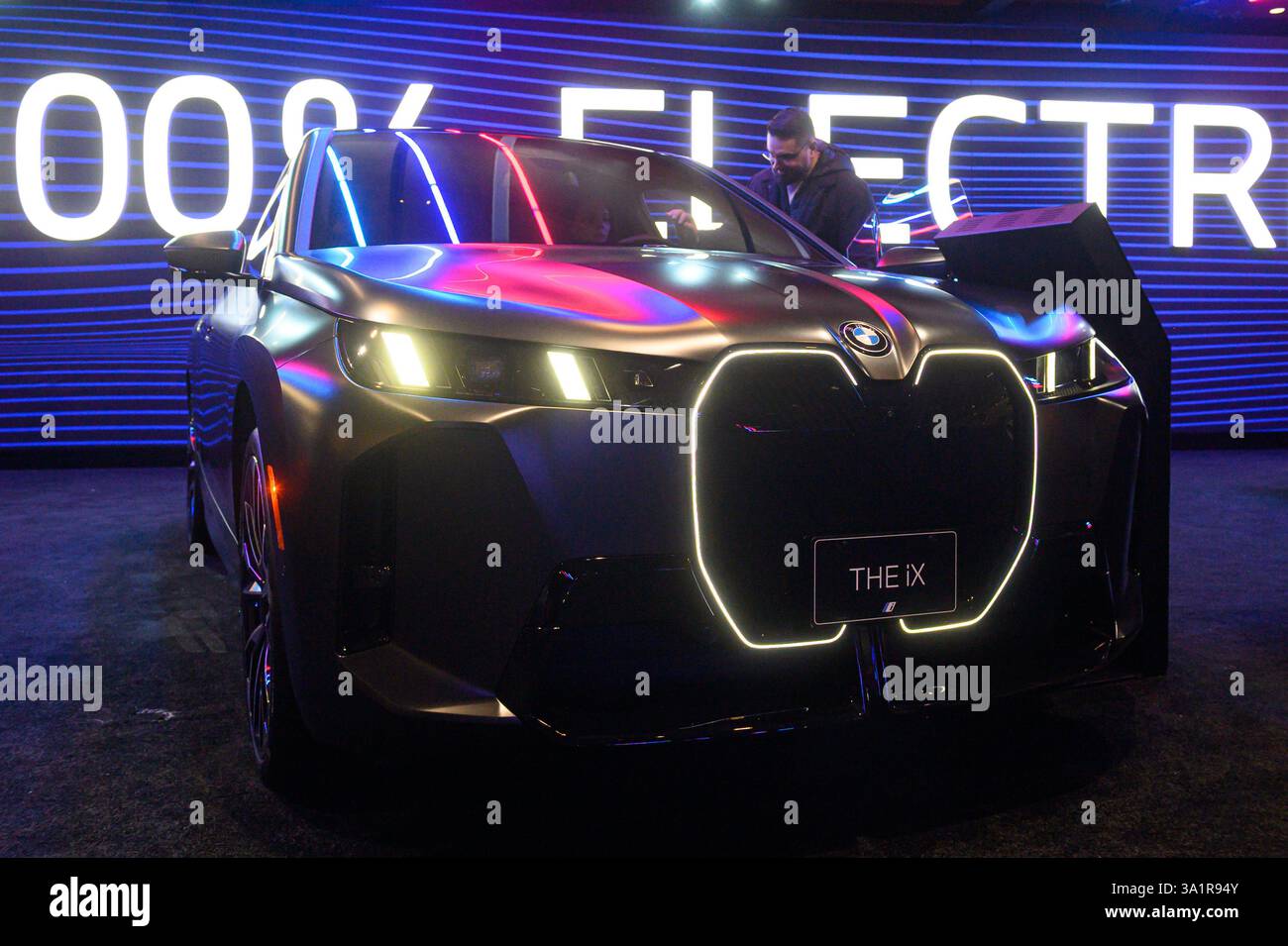 Toronto, ON, Canada - February 14, 2025: BMW iX presented at the 2025 ...