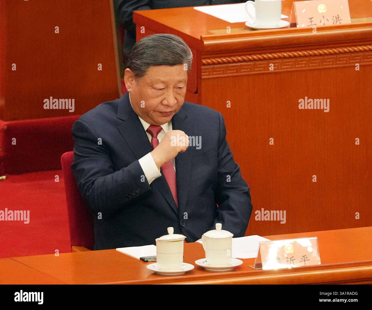 Chinese President Xi Jinping attends the closing ceremony of the ...