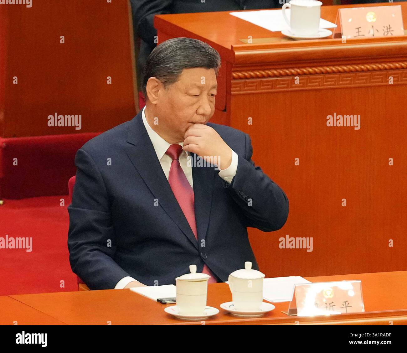 Chinese President Xi Jinping attends the closing ceremony of the ...