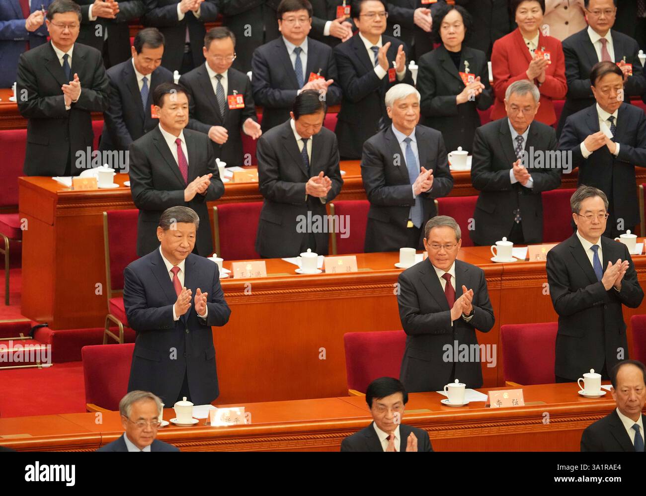 Chinese President Xi Jinping attends the closing ceremony of the ...