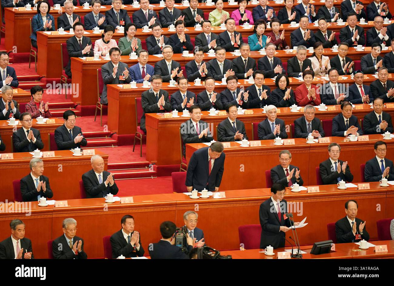 Chinese President Xi Jinping attends the closing ceremony of the ...