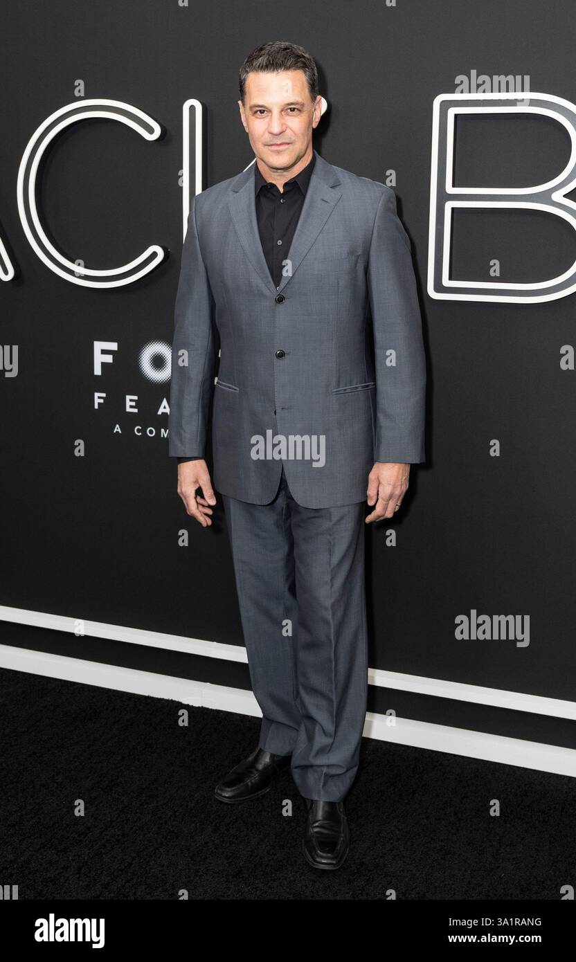 New York, USA. 09th Mar, 2025. David Alan Basche attends premiere of ...