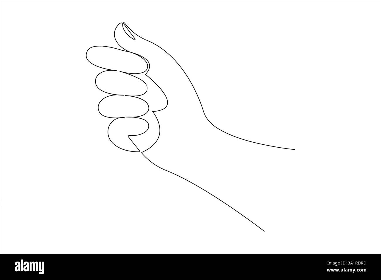 Continuous one line drawing of human hand gestures design vector ...