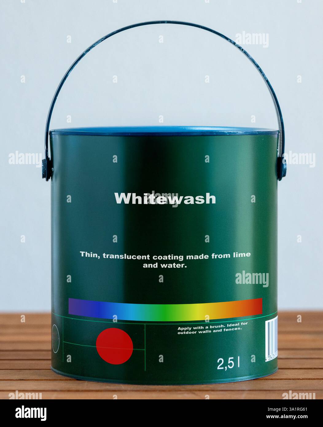 Whitewash Thin, translucent coating made from lime and water. Apply ...