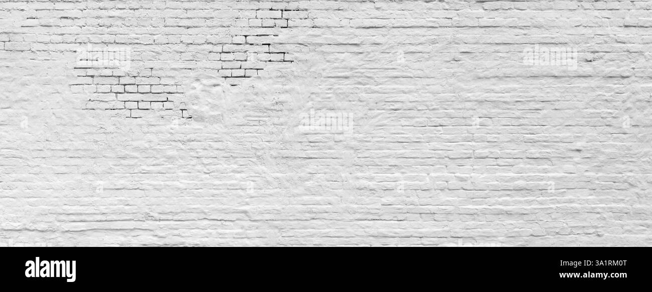 plastered painted brick wall abstract background Stock Photo