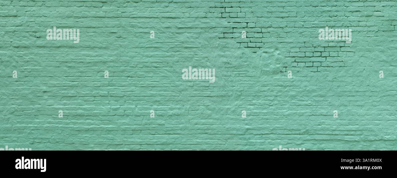 plastered painted brick wall abstract background Stock Photo