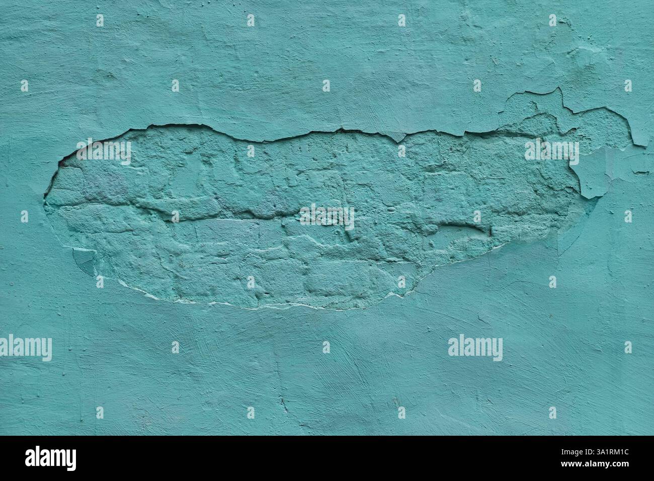 plastered painted brick wall abstract background Stock Photo