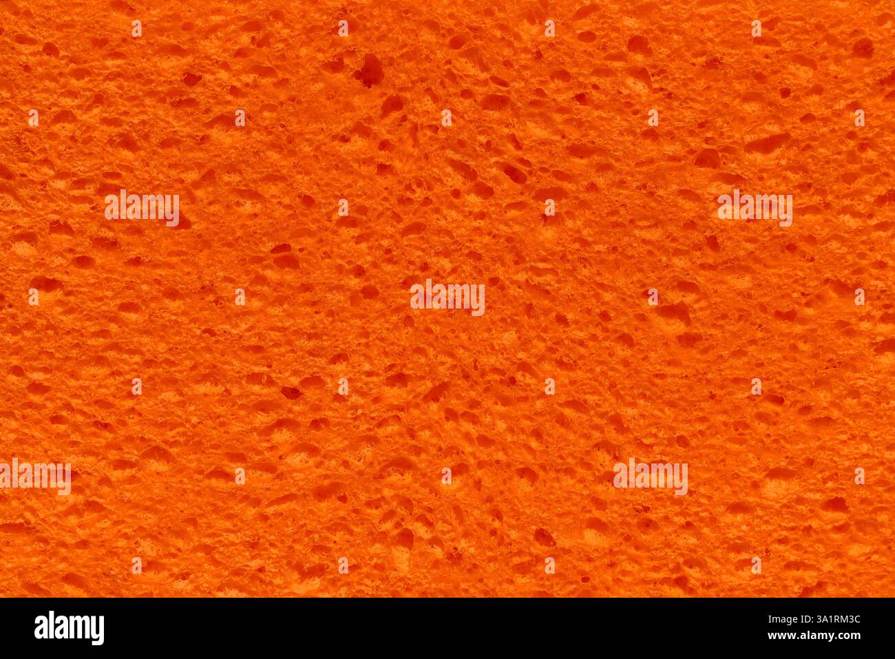 orange porous foam abstract sponge background design element Stock Photo