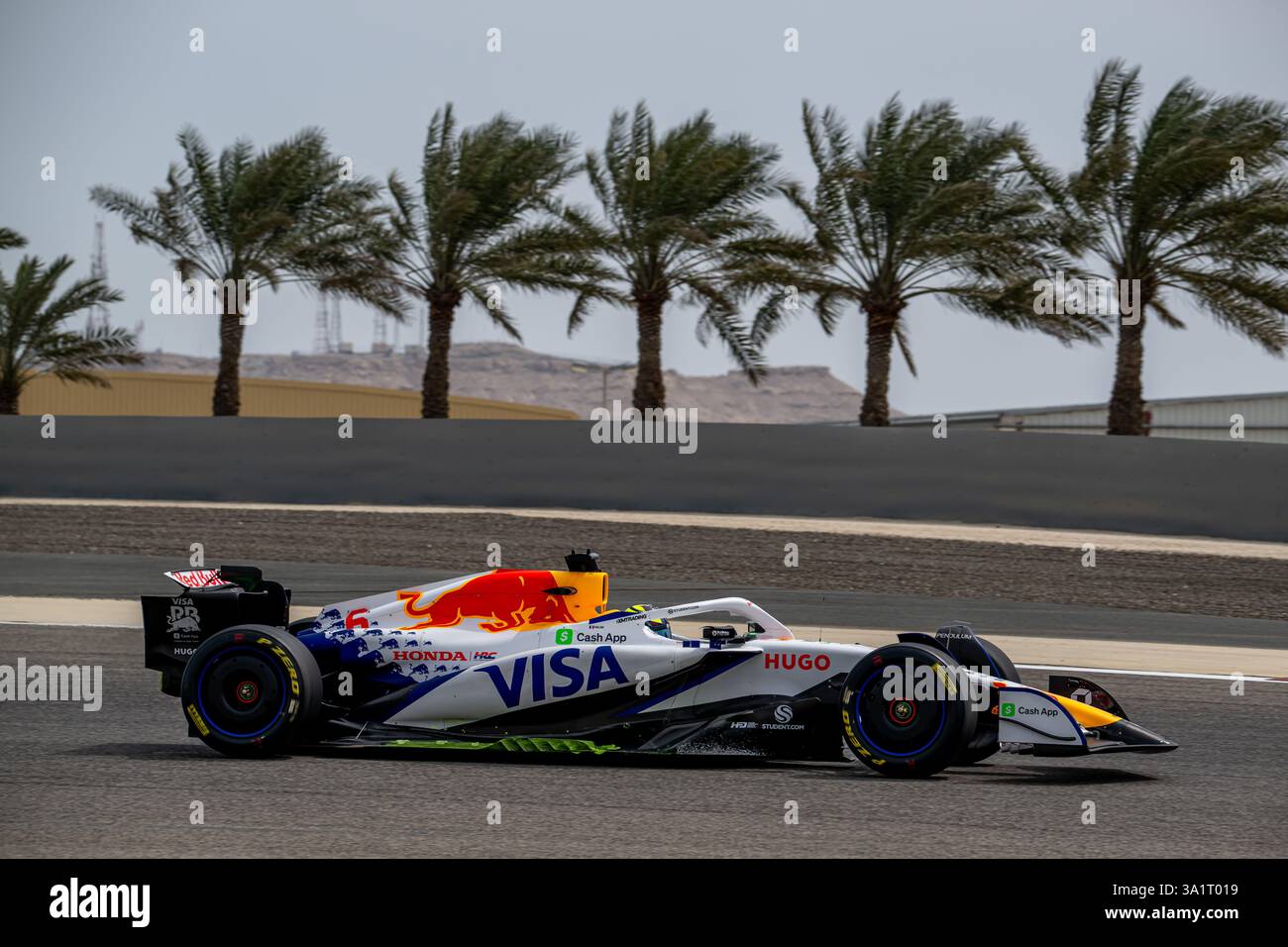 Vcarb Bahrain Testing BAHRAIN INTERNATIONAL CIRCUIT, BAHRAIN - FEBRUARY 28: Isack Hadjar ...