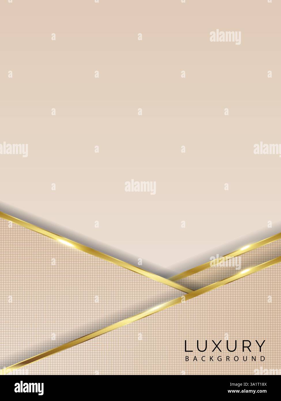 Luxury golden abstract light background Stock Vector