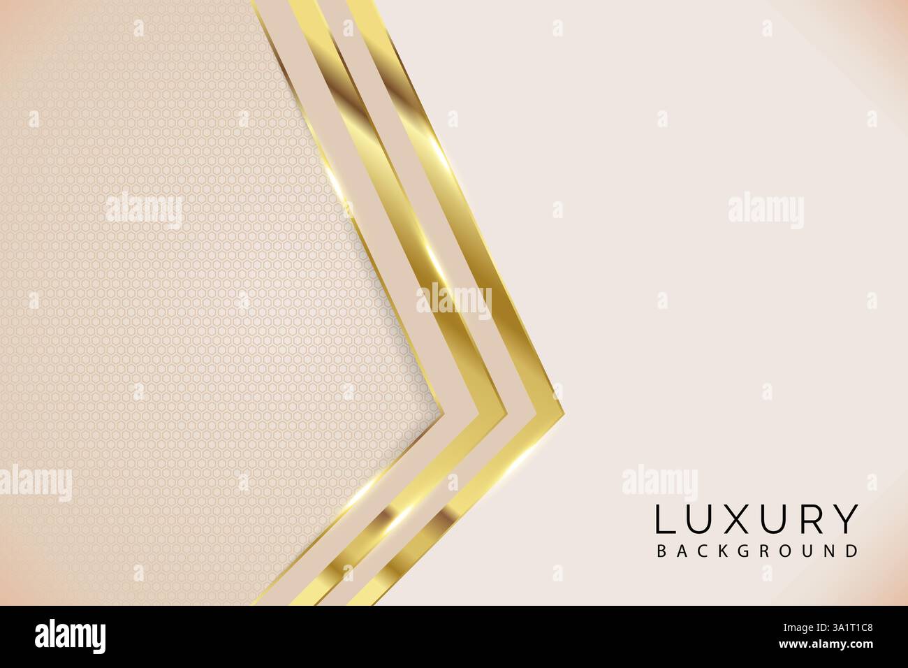 Luxury golden abstract light color background Stock Vector