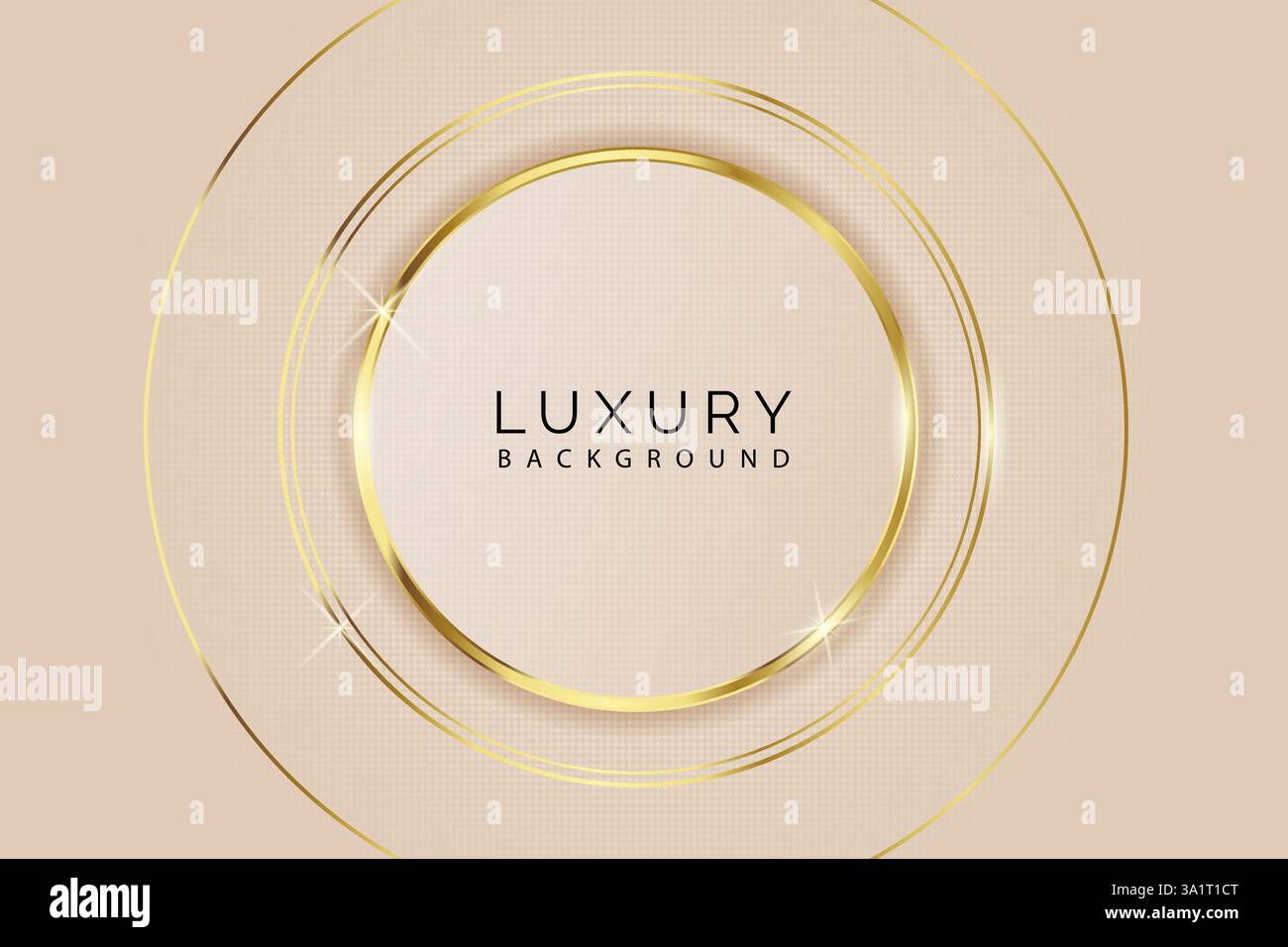 Luxurious abstract circle background Stock Vector