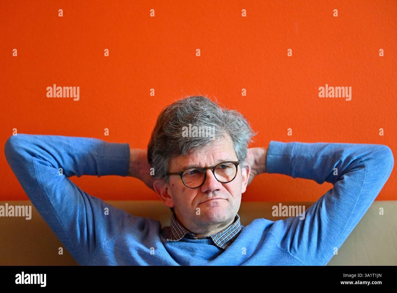 Cartoonist Marcus Weimer ("Rattelschneck") on Wednesday, March 5, 2025