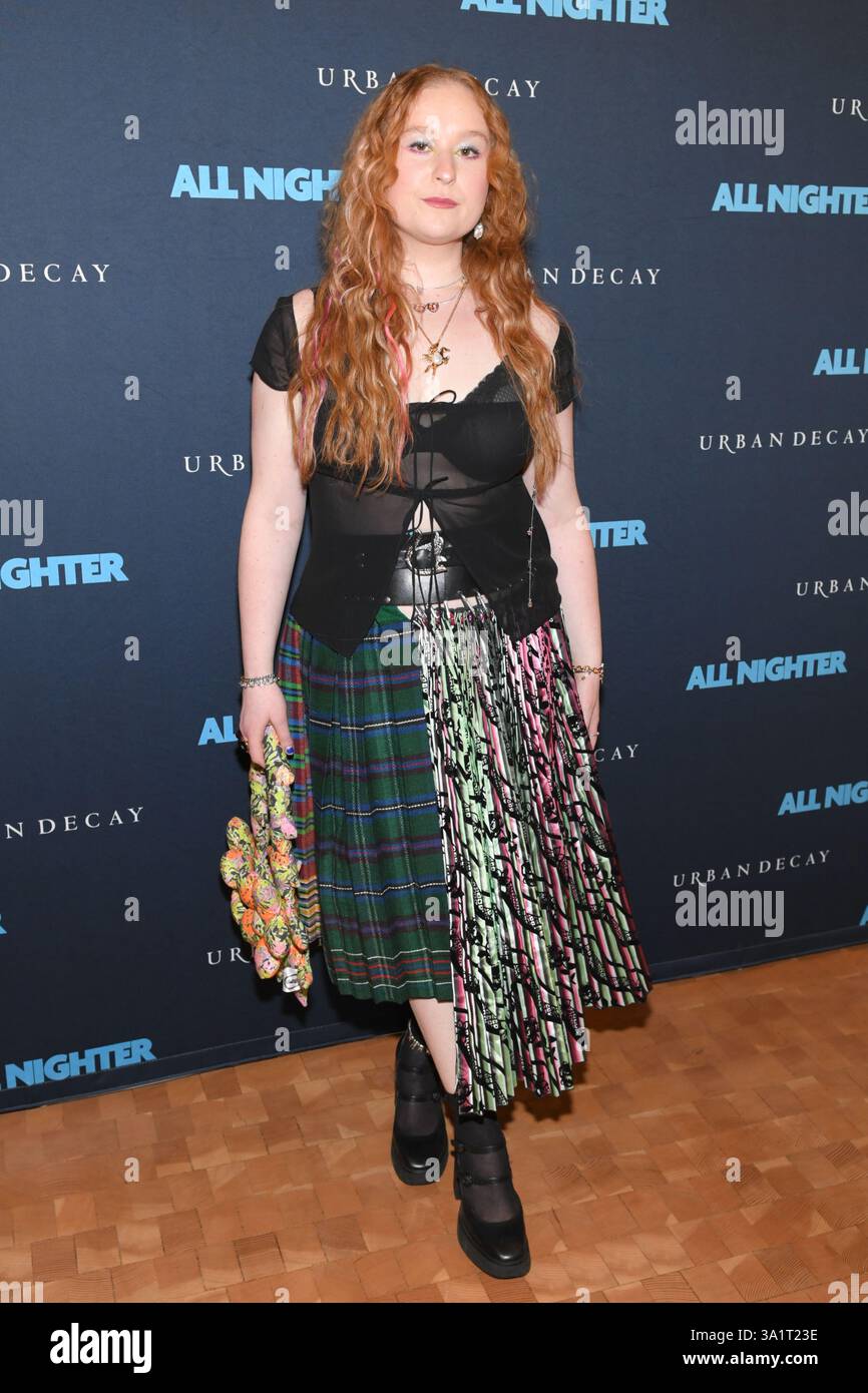 New York, USA. 09th Mar, 2025. Julia Lester attends "All Nighter