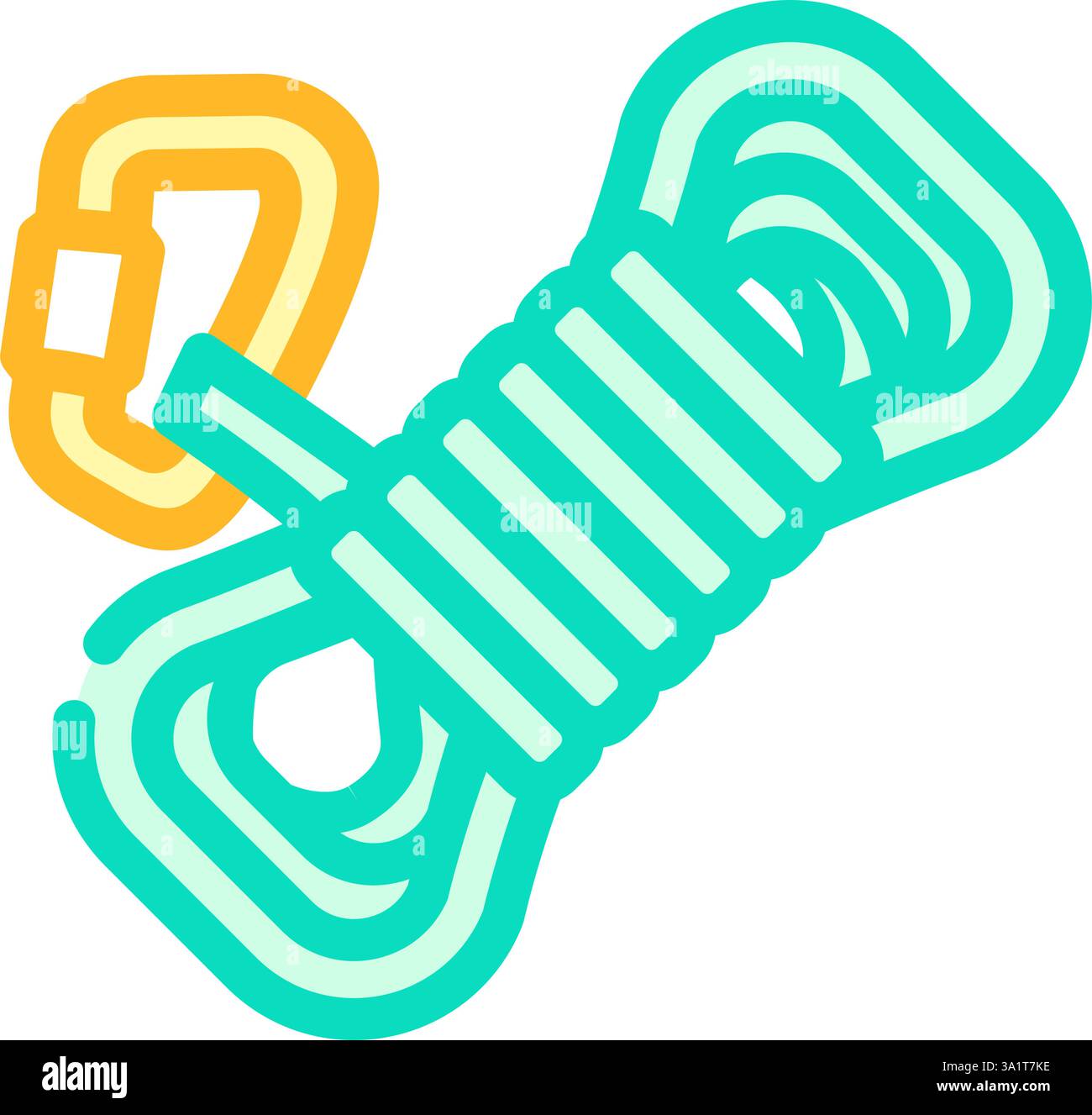 rope rock climbing color icon vector illustration Stock Vector Image ...