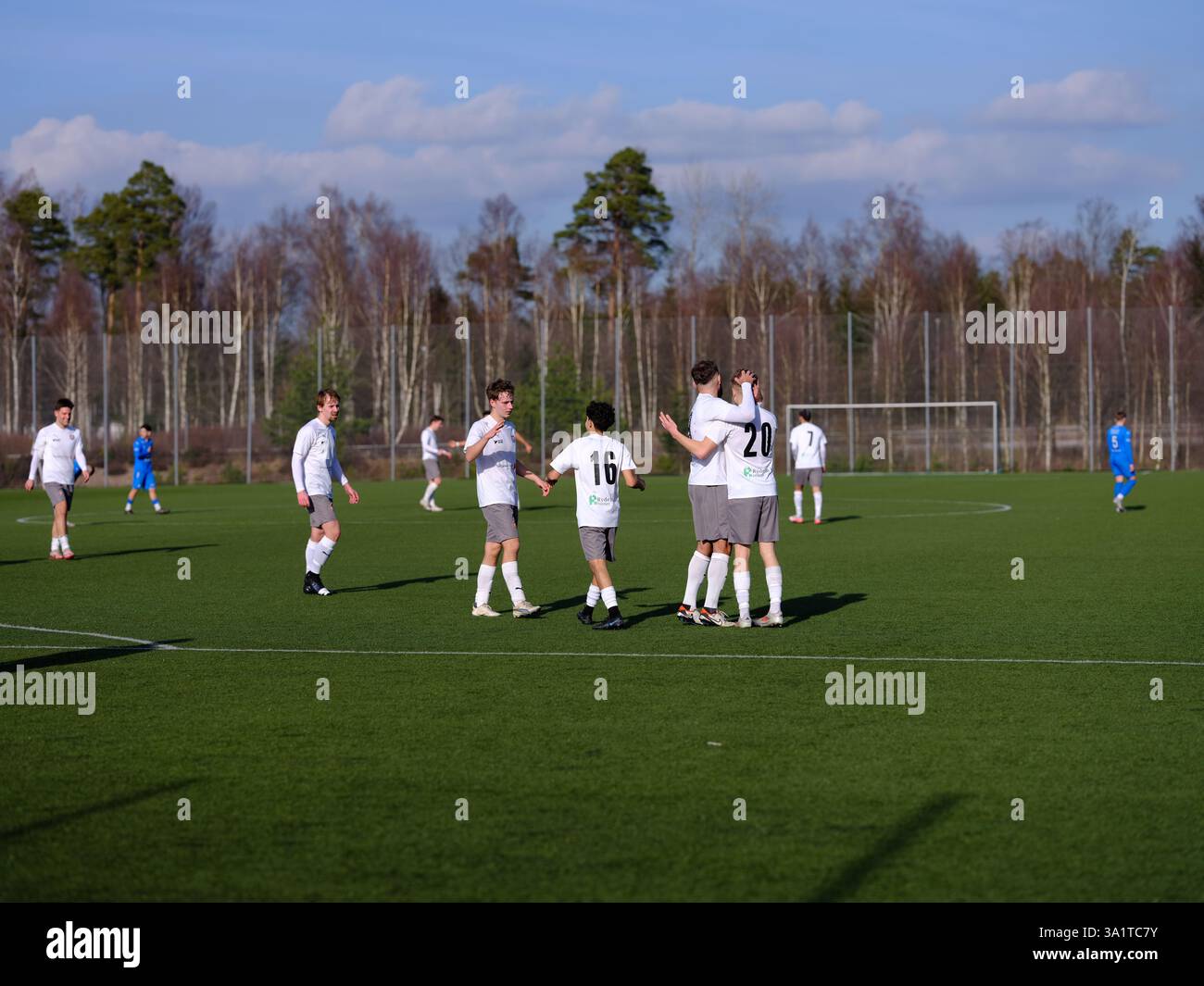 Markaryd Markaryd, Kronoberg, Sweden. March 8 2025. Football match. Markaryd IF ...