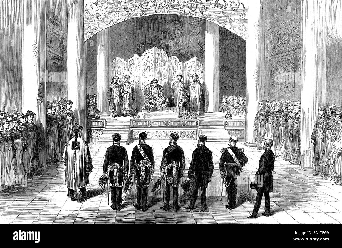 Reception of the foreign ministers and consuls by the Emperor of China ...