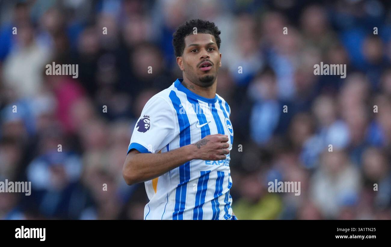 Sam Rutter Brighton Brighton's Georginio Rutter runs into position during the English ...