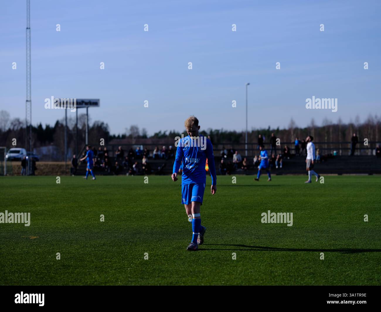 Markaryd Markaryd, Kronoberg, Sweden. March 8 2025. Football match. Markaryd IF ...