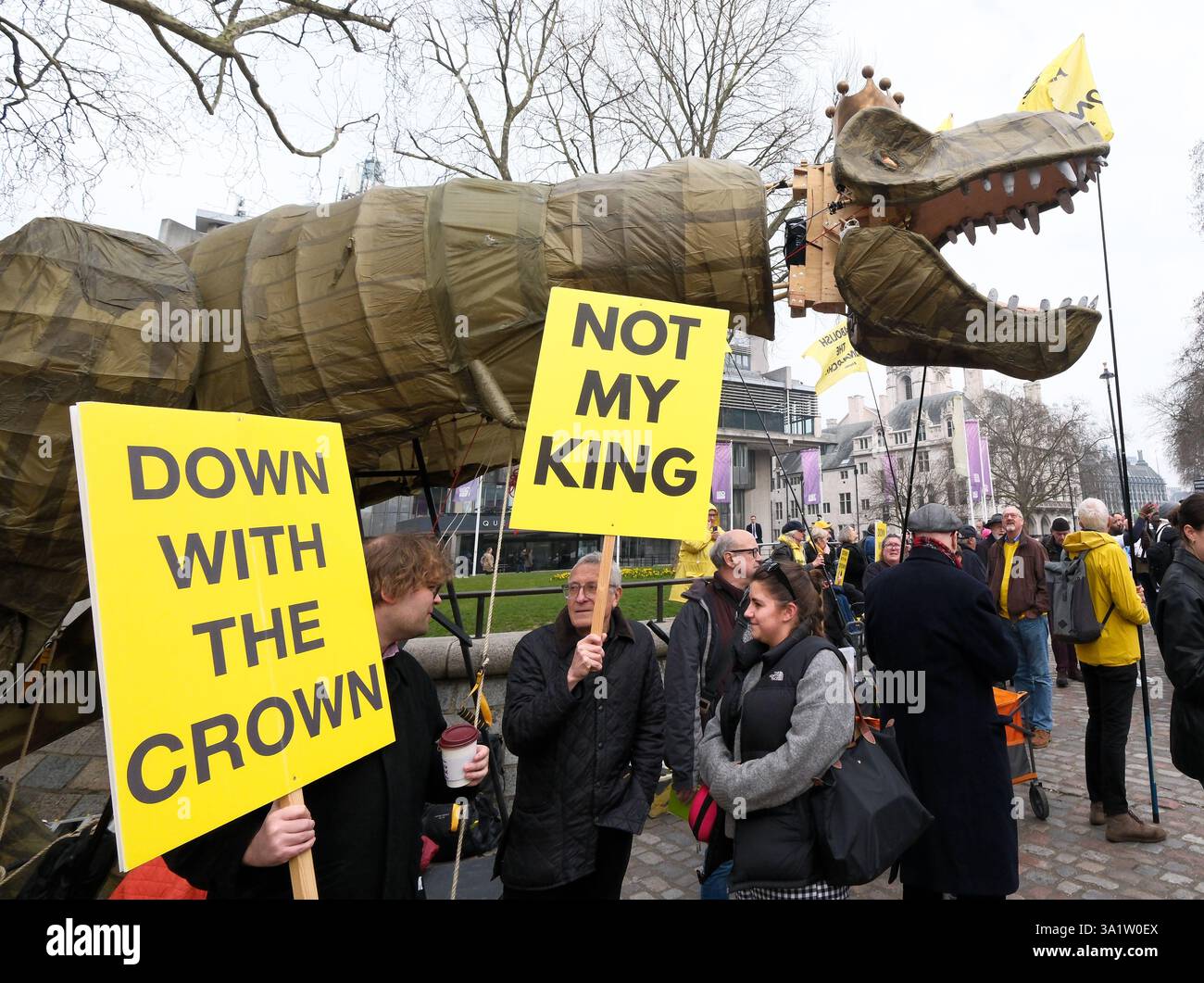 Westminster Abbey, London, UK. 10th Mar 2025. Members of Republic