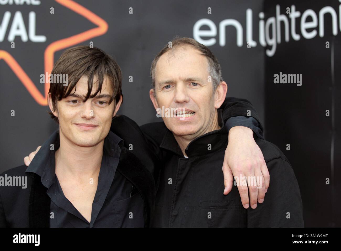 Sammy Riley British director Anton Corbijn (right) and star Sam Riley arriving at ...