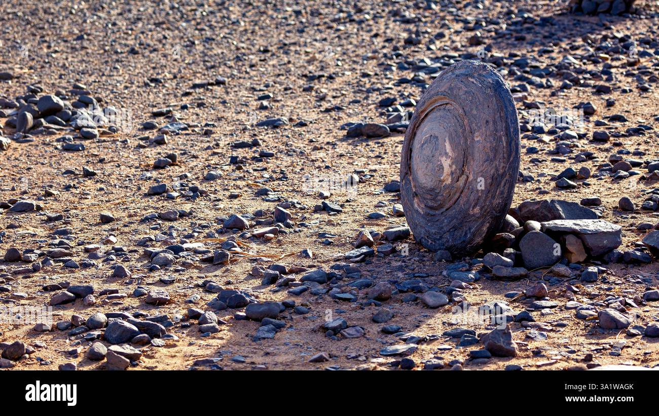 Round lava rocks in the algerian sahara Stock Photo - Alamy