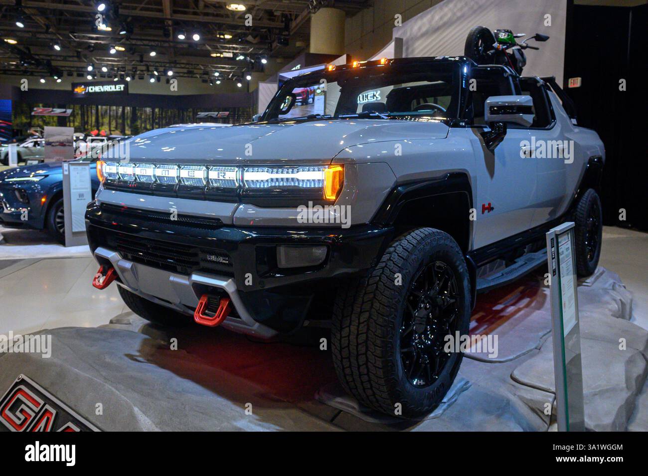 Toronto, ON, Canada - February 14, 2025: Hummer EV Pickup presented at ...