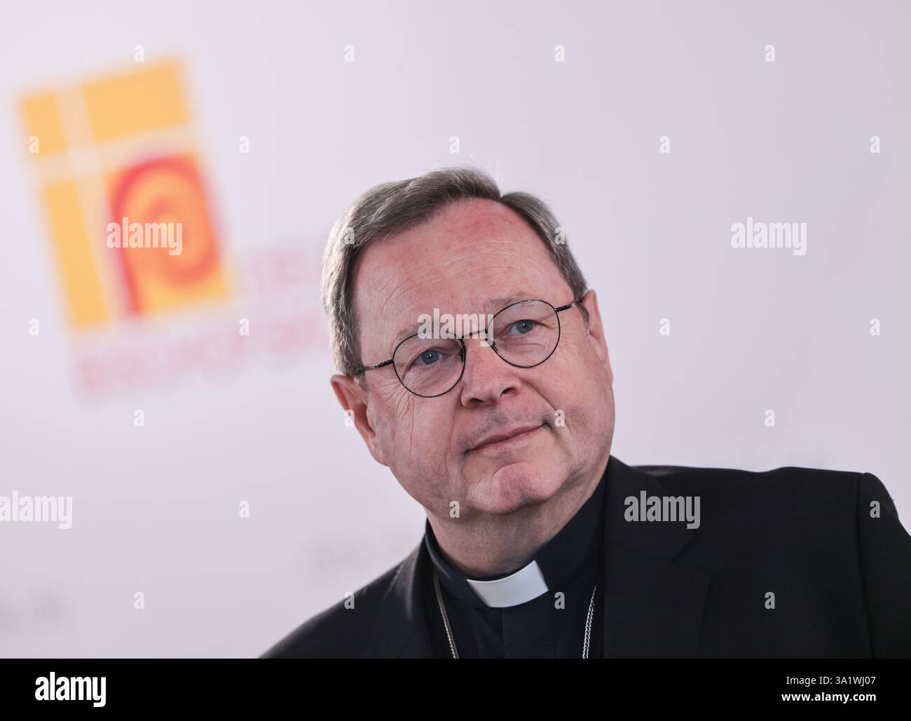 Kall, Germany. 10th Mar, 2025. Georg Bätzing, Chairman of the German Bishops' Conference, speaks to journalists before the spring plenary session of the German Bishops' Conference. The topics of the conference are the assessment of the results of the federal elections, the reform of the Catholic Church in Germany and the investigation of the abuse scandals. Credit: Oliver Berg/dpa/Alamy Live News Stock Photo