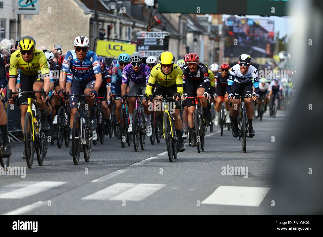 Riders pictured in action during stage two of the 83th edition of the ...