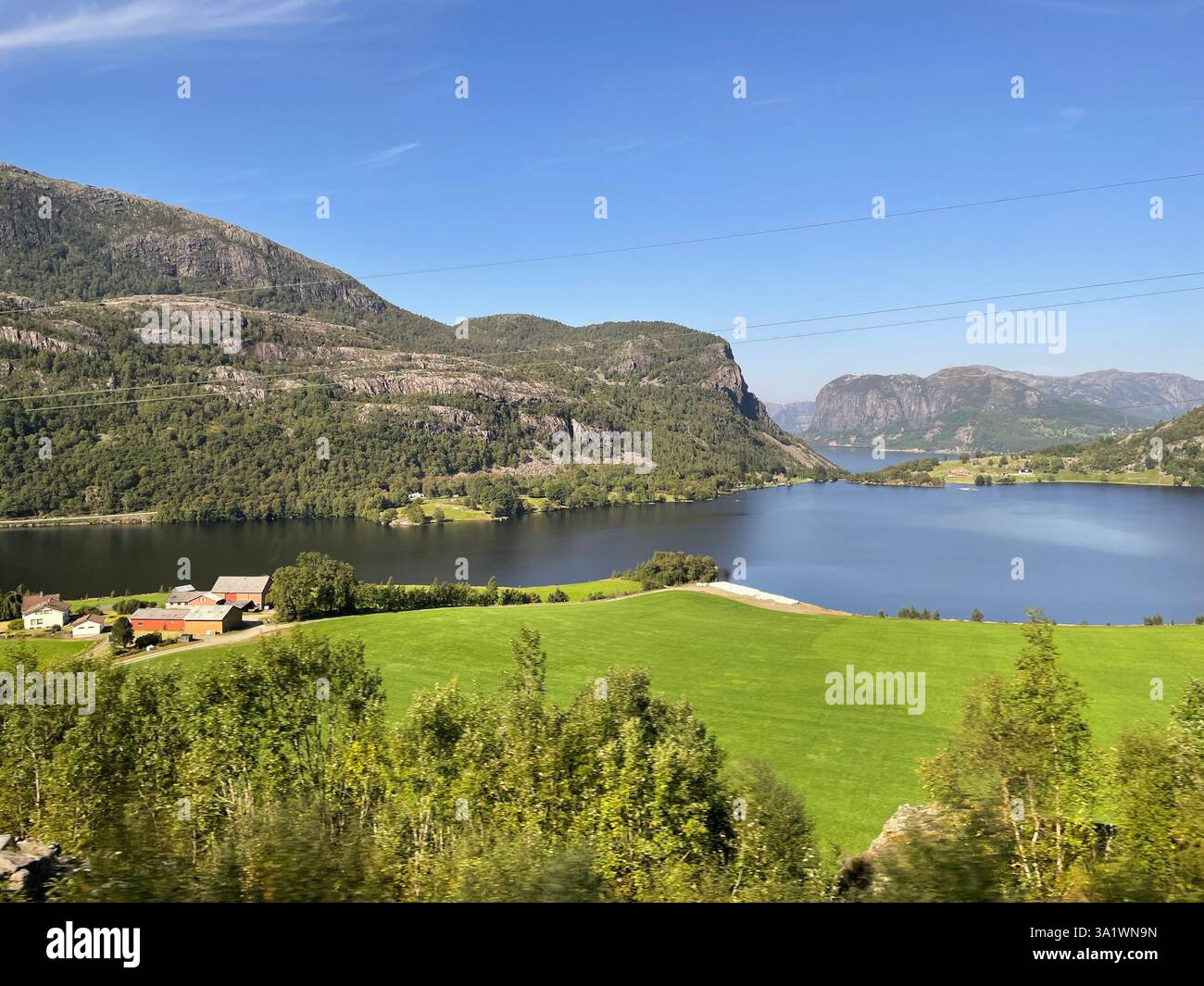 Norwegian fjords, summers day - Smartphone Captured Stock Image