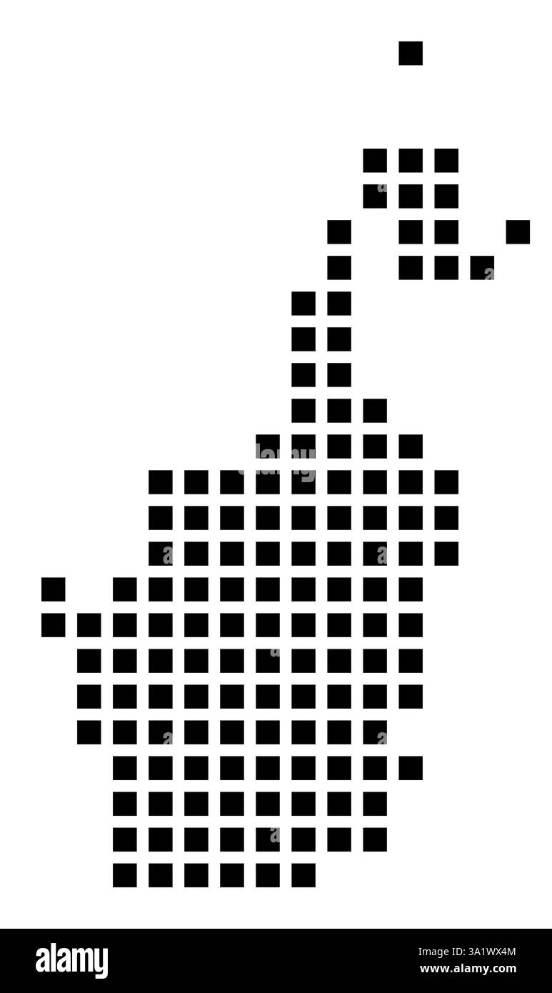 Symbol Map of the City Edinburg - Symbol Map Of The City Edinburg Texas Showing The City With A Pattern Of Just A Few Black Squares 3A1WX4M